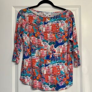 Peck&Peck Petite Elbow Sleeve Top